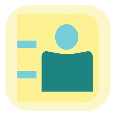 Kişi uygulaması, illüstrasyon, beyaz arkaplan üzerindeki vektör.