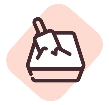 Evcil hayvan kumluğu, illüstrasyon, beyaz arkaplan üzerindeki vektör.