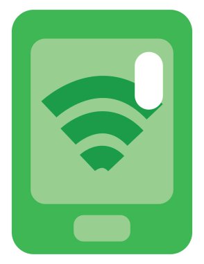 Telefon bağlantısı, illüstrasyon, beyaz arkaplan üzerindeki vektör.