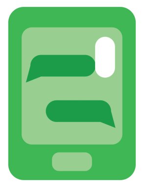 Telefon görüşmesi, illüstrasyon, beyaz arkaplandaki vektör.