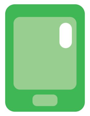 Cep telefonu, illüstrasyon, beyaz arkaplan üzerindeki vektör.