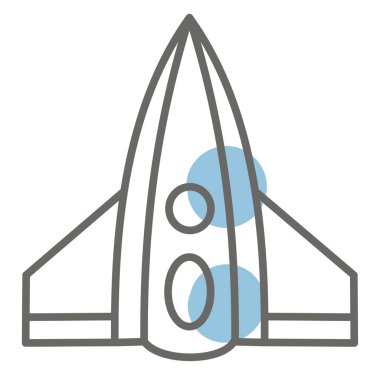 Hızlı uzay gemisi, illüstrasyon, beyaz arkaplan üzerindeki vektör.