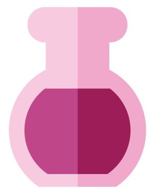 Kimya şişesi, illüstrasyon, beyaz arka plandaki vektör..