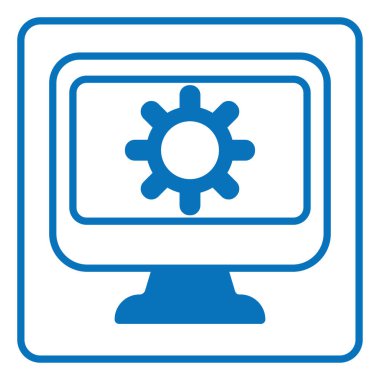 Beyaz arkaplan üzerinde geliştirme ayarları, illüstrasyon, vektör.