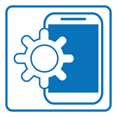 Beyaz arkaplan üzerinde taşınabilir ayarlar, illüstrasyon, vektör geliştirme.