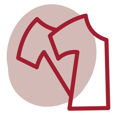 Dikiş gömleği, illüstrasyon, beyaz arkaplandaki vektör.