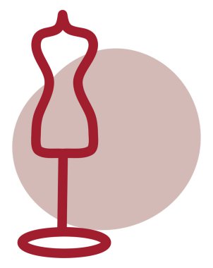 Dikiş modeli, illüstrasyon, beyaz arkaplan üzerindeki vektör.