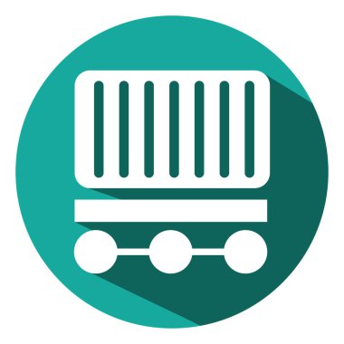 Trenle, resimle, beyaz arkaplandaki vektörle..