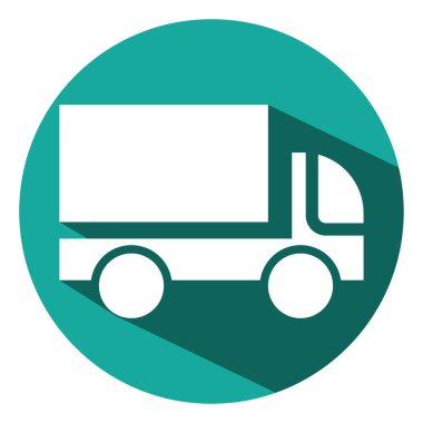 Kamyon, illüstrasyon, beyaz arkaplan üzerindeki vektör.