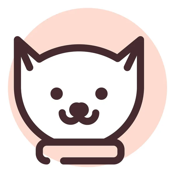 Gato Mascota Ilustración Vector Sobre Fondo Blanco — Archivo Imágenes Vectoriales