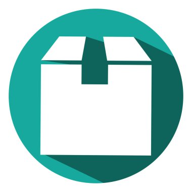 Nakliye paketi, illüstrasyon, beyaz arkaplandaki vektör.