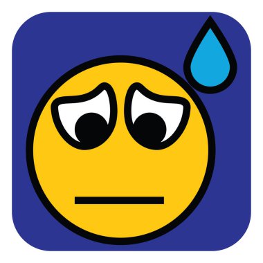 Suçlu gülümseme, illüstrasyon, beyaz arka plandaki vektör..