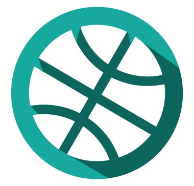 Basketbol topu, illüstrasyon, beyaz zemin üzerindeki vektör.