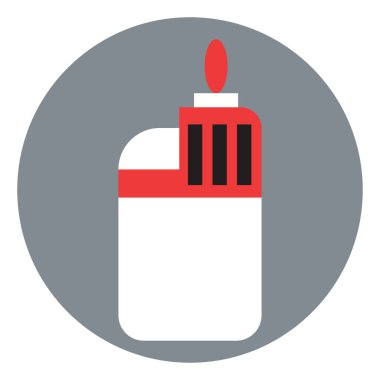 Çakmak, illüstrasyon, beyaz arkaplan üzerindeki vektör.