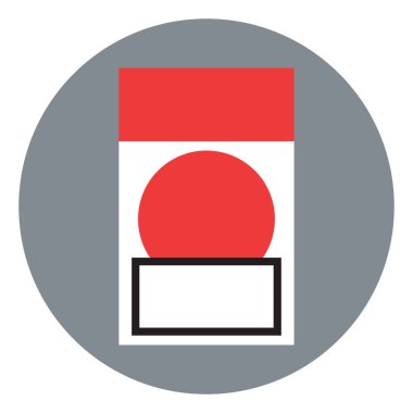 Tam paket sigara, illüstrasyon, beyaz arka planda vektör.