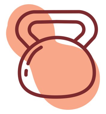 Spor ağırlıkları, illüstrasyon, beyaz arkaplandaki vektör.