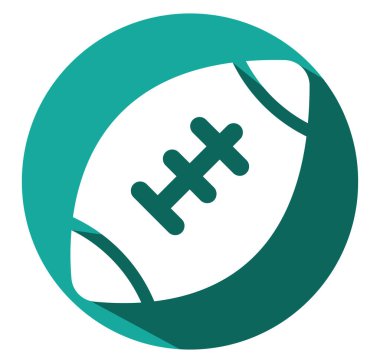 Amerikan futbol topu, illüstrasyon, beyaz arka planda vektör.
