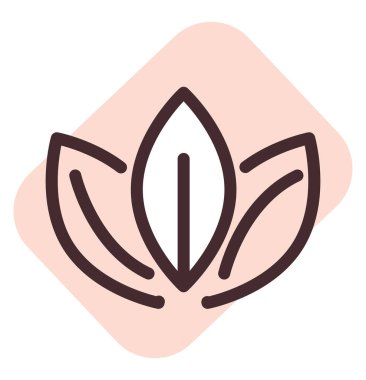 Beyaz arkaplanda eko tekstil materyali, illüstrasyon, vektör.