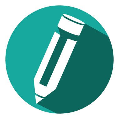 Kağıt kalem, illüstrasyon, beyaz arkaplan üzerindeki vektör.