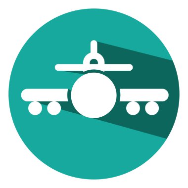 Büyük uçak, illüstrasyon, beyaz arkaplan üzerinde vektör.