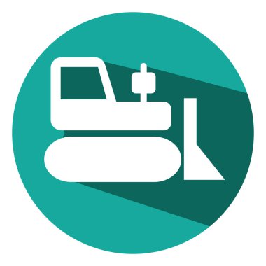 Çiftlik traktörü, illüstrasyon, beyaz arkaplan üzerindeki vektör.