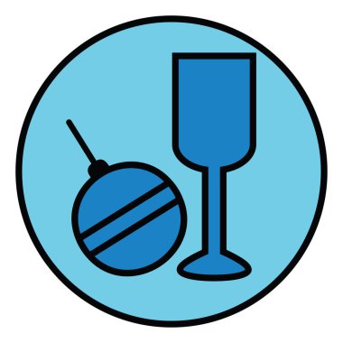 Noel oyuncakları, illüstrasyon, beyaz arka planda vektör.