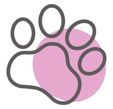 Evcil köpek, illüstrasyon, beyaz arkaplandaki vektör.