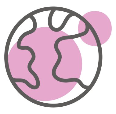 Dünya seyahati, illüstrasyon, beyaz arkaplandaki vektör.