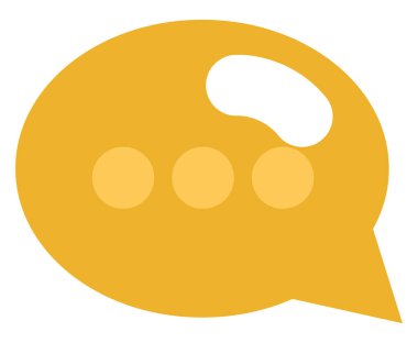 Beyaz arkaplanda işyeri sohbeti, illüstrasyon, vektör.