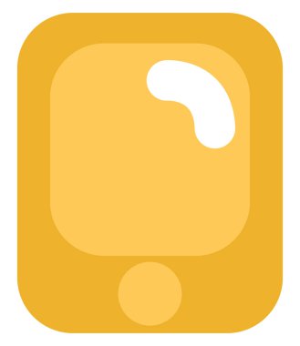 İş yeri telefonu, illüstrasyon, beyaz arkaplan üzerindeki vektör.