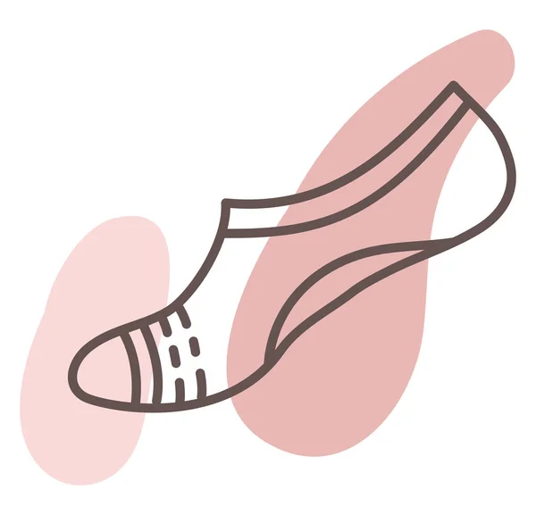 Chaussette Femme Sport Illustration Vecteur Sur Fond Blanc — Image vectorielle