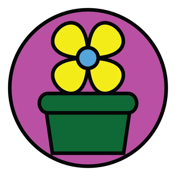 Jarní Květina Ilustrace Vektor Bílém Pozadí — Stockový vektor