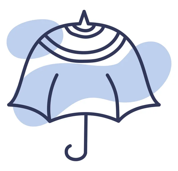 Open Paraplu Illustratie Vector Een Witte Achtergrond — Stockvector