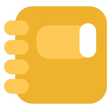 Beyaz arkaplan üzerinde işyeri çizim defteri, illüstrasyon, vektör.