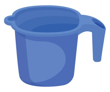 Banyo kupası, illüstrasyon, beyaz arkaplan üzerinde vektör.