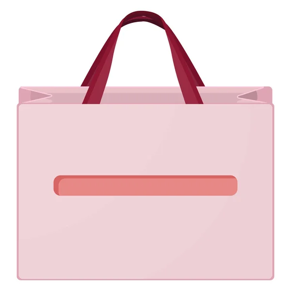 ピンクのバッグイラスト白い背景のベクトル — ストックベクタ