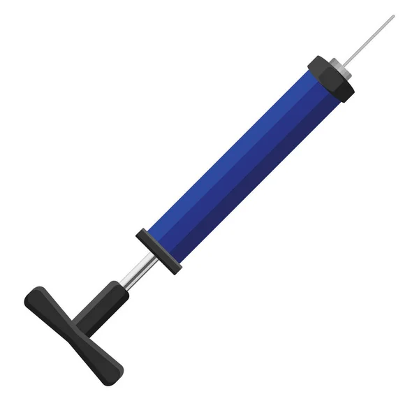 Blaue Kugelpumpe Illustration Vektor Auf Weißem Hintergrund — Stockvektor