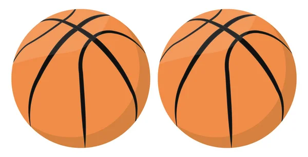 Профессиональный Баскетбольный Мяч Иллюстрация Вектор Белом Фоне — стоковый вектор