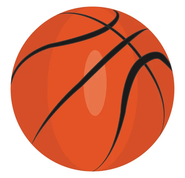 Женский Баскетбольный Мяч Иллюстрация Вектор Белом Фоне — стоковый вектор