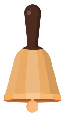 Saplı çan, illüstrasyon, beyaz arkaplanda vektör.