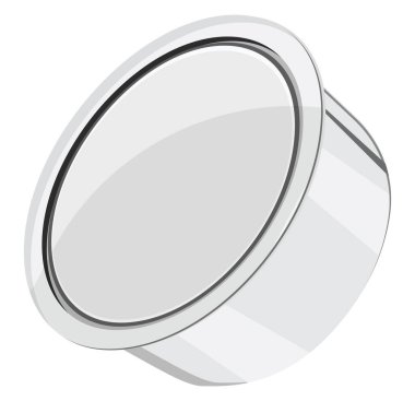 Bergne kabı, illüstrasyon, beyaz arkaplanda vektör.