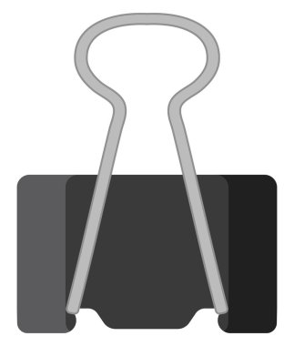 Beyaz arkaplanda bir klasör, illüstrasyon, vektör.