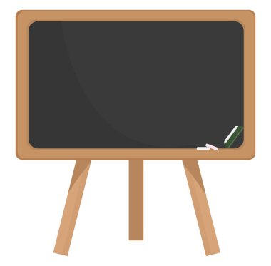 Eğitim tahtası, illüstrasyon, beyaz arkaplan üzerindeki vektör.