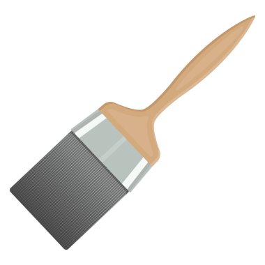 Boyama fırçası, illüstrasyon, beyaz arkaplan üzerindeki vektör.