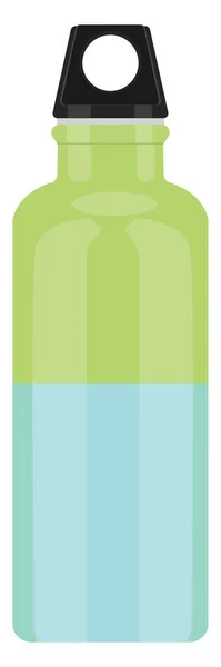 Пластикова Пляшка Води Ілюстрація Вектор Білому Тлі — стоковий вектор