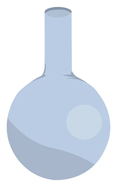 Botella Química Redonda Ilustración Vector Sobre Fondo Blanco — Vector de stock