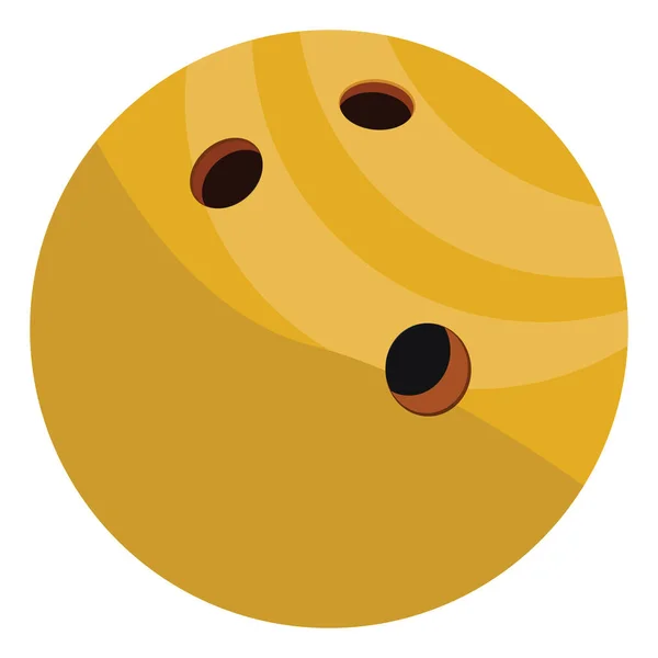Gelbe Bowlingkugeln Illustration Vektor Auf Weißem Hintergrund — Stockvektor