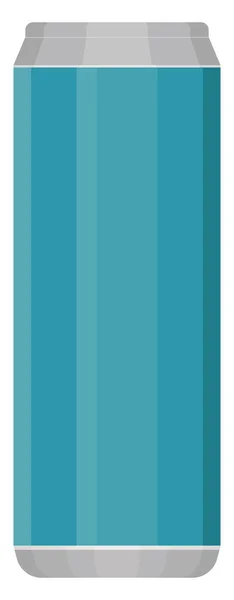 Blauwe Drinkkan Illustratie Vector Een Witte Achtergrond — Stockvector