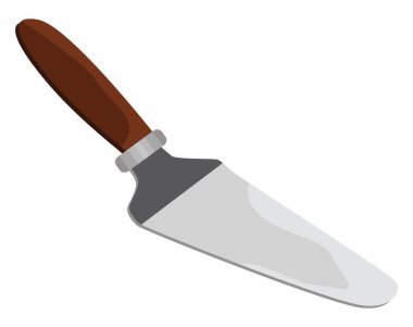 Tahta pasta sunucusu, illüstrasyon, beyaz arkaplan üzerindeki vektör.