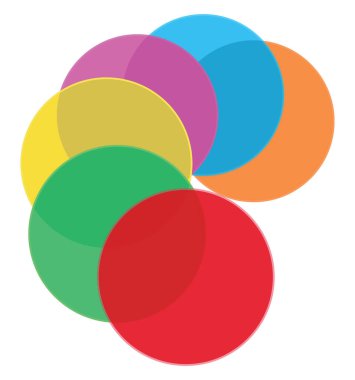 Renkli halılar, illüstrasyon, beyaz arkaplandaki vektör.